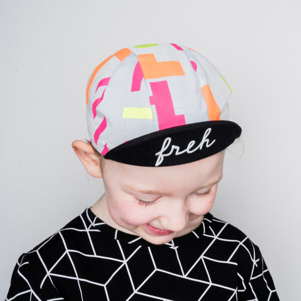 Cycling Cap - Yellow / Pink